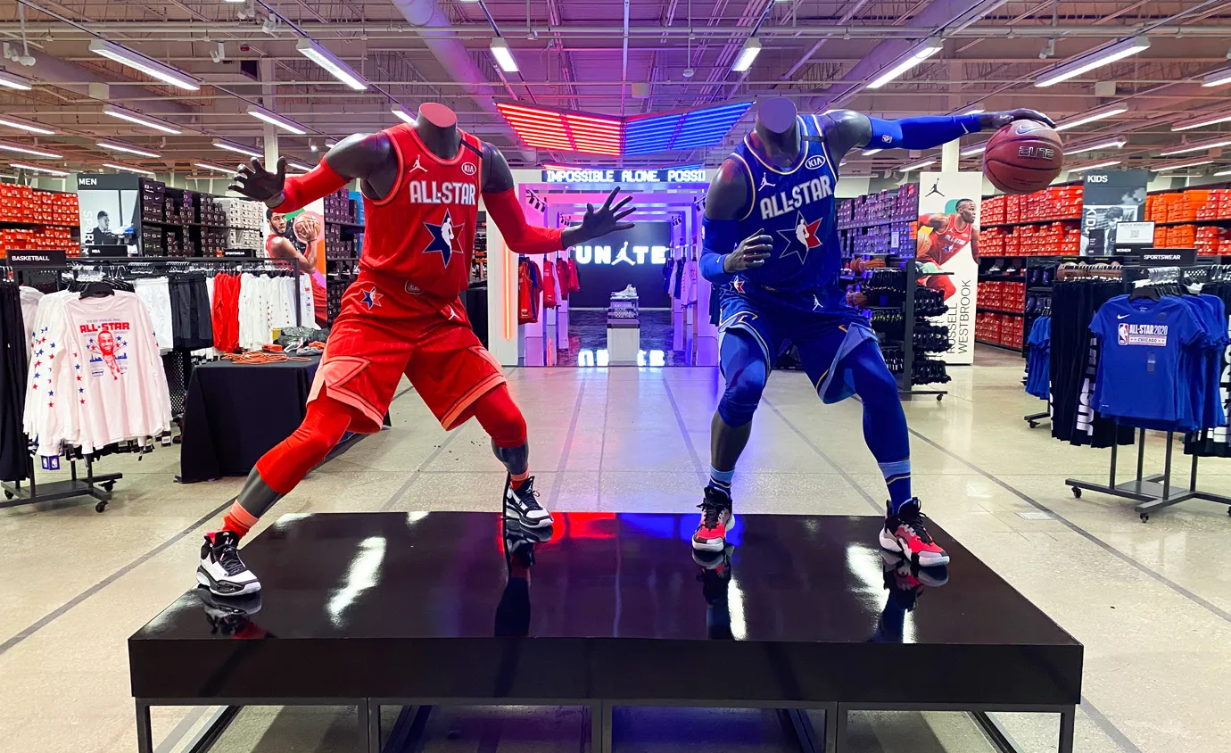 mannequin display for Nike created by Infinity Images