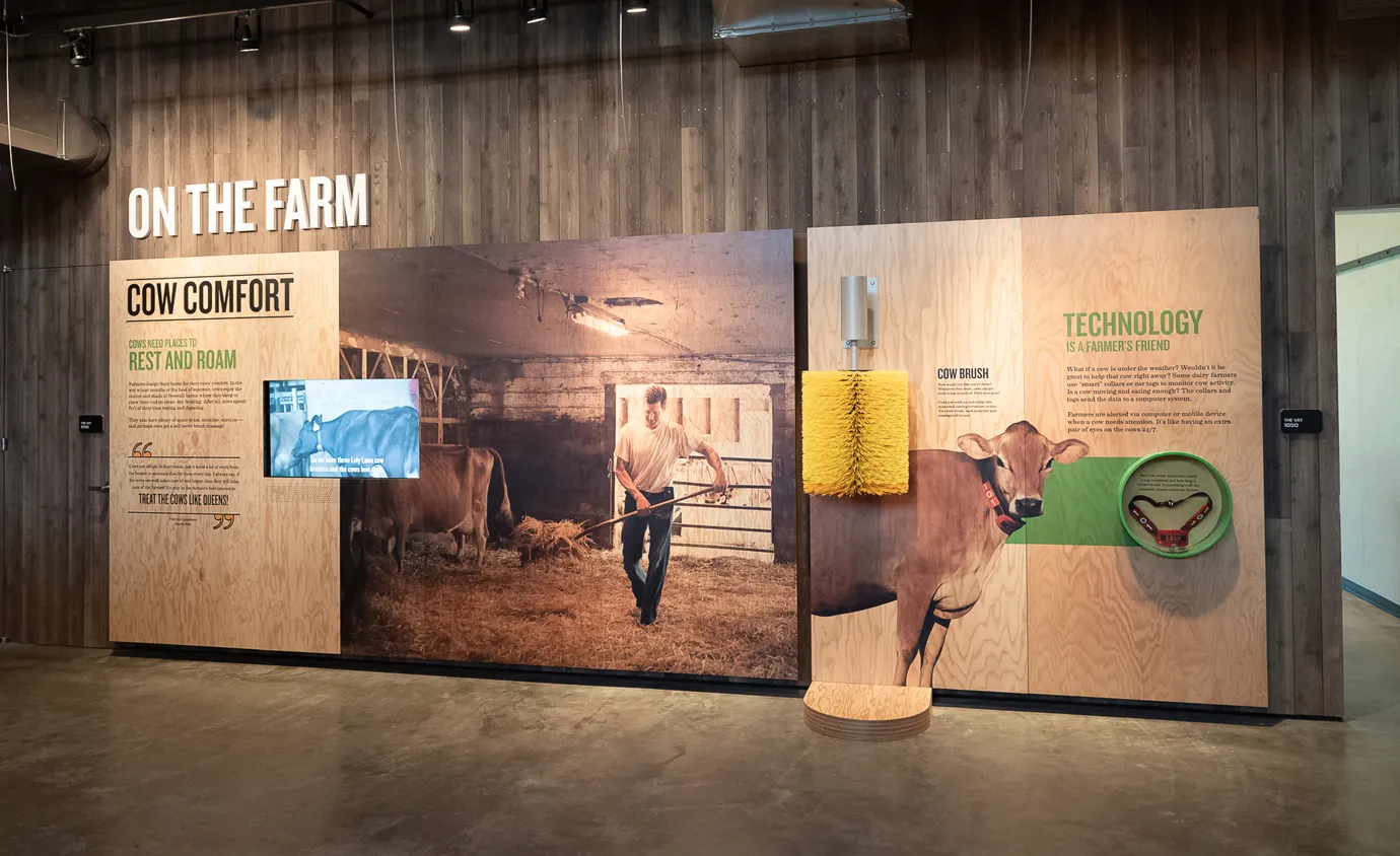 visitor center display wall made by Infinity Images