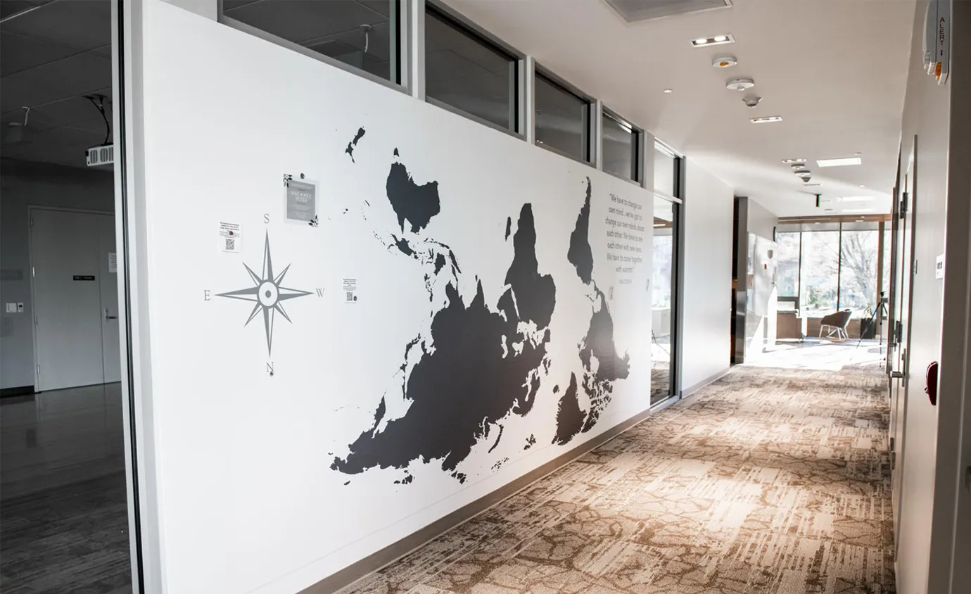 Viking Union Multicultural Center's wall displays by Infinity Images