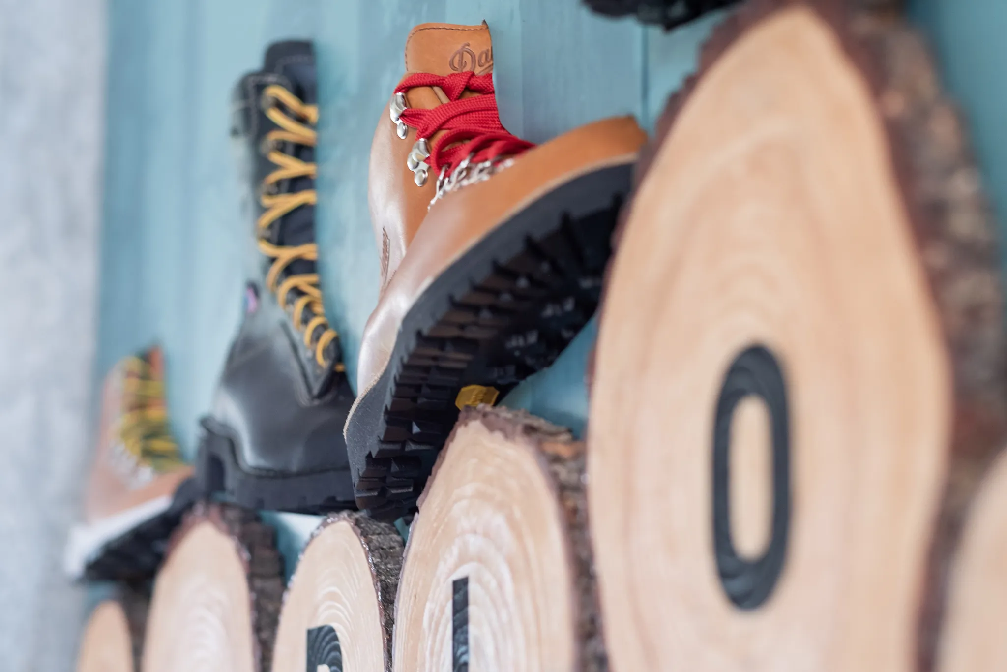 Infinity Images wall display for the Portland Timbers and Danner boots collab.