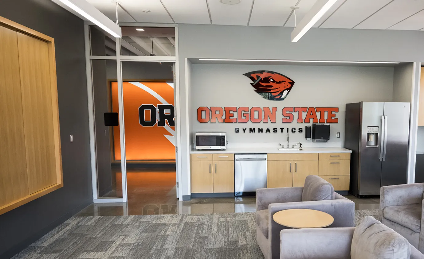 OSU gymnastic practice facility signage and graphics made by Infinity Images