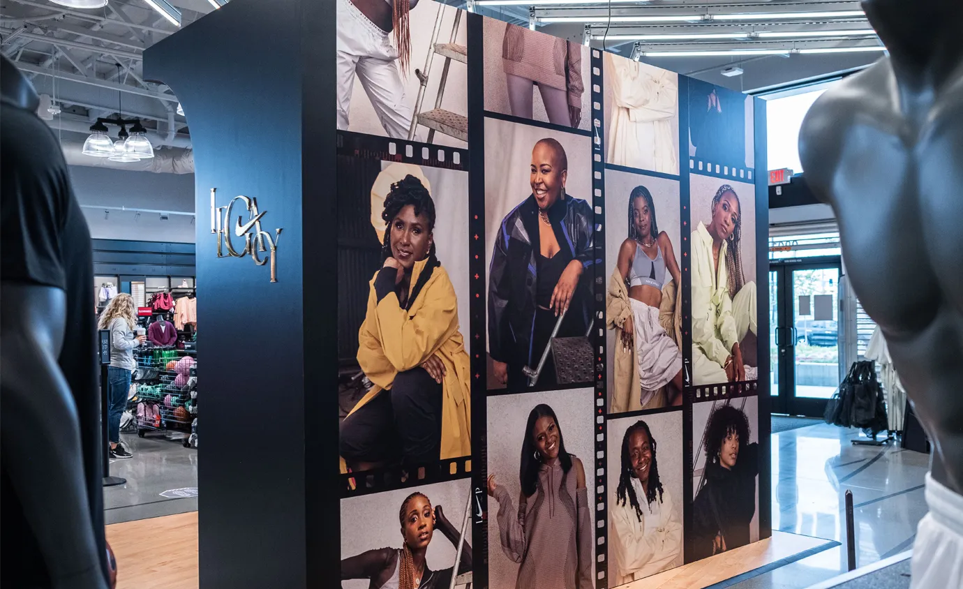 Nike legacy display by Infinity Images