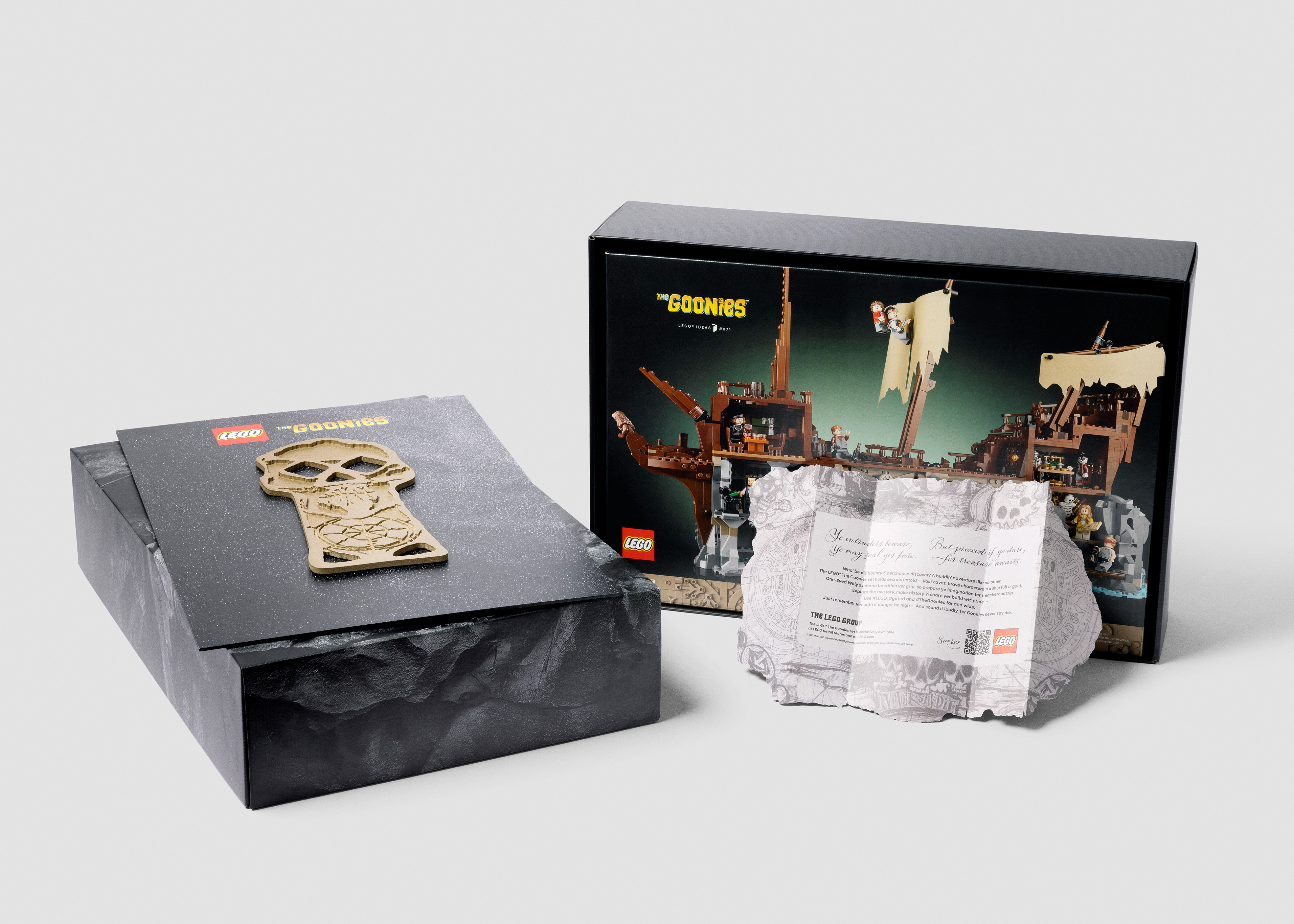 large printed display on the outside of a building