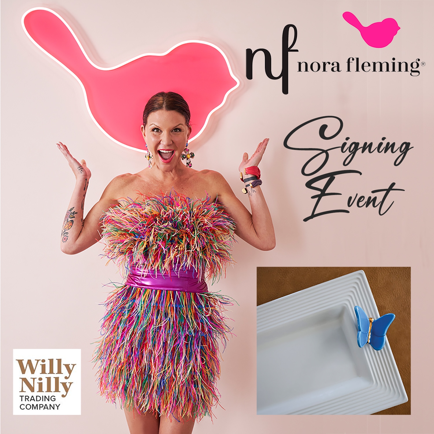 Nora Fleming Signing Event @ Willy Nilly Trading - Tuesday, April 21st, 2026