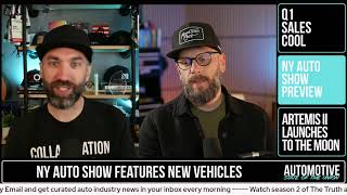 Q1 Sales Cool, New Vehicles Debut at NY Auto Show, Artemis II Launches To The Moon