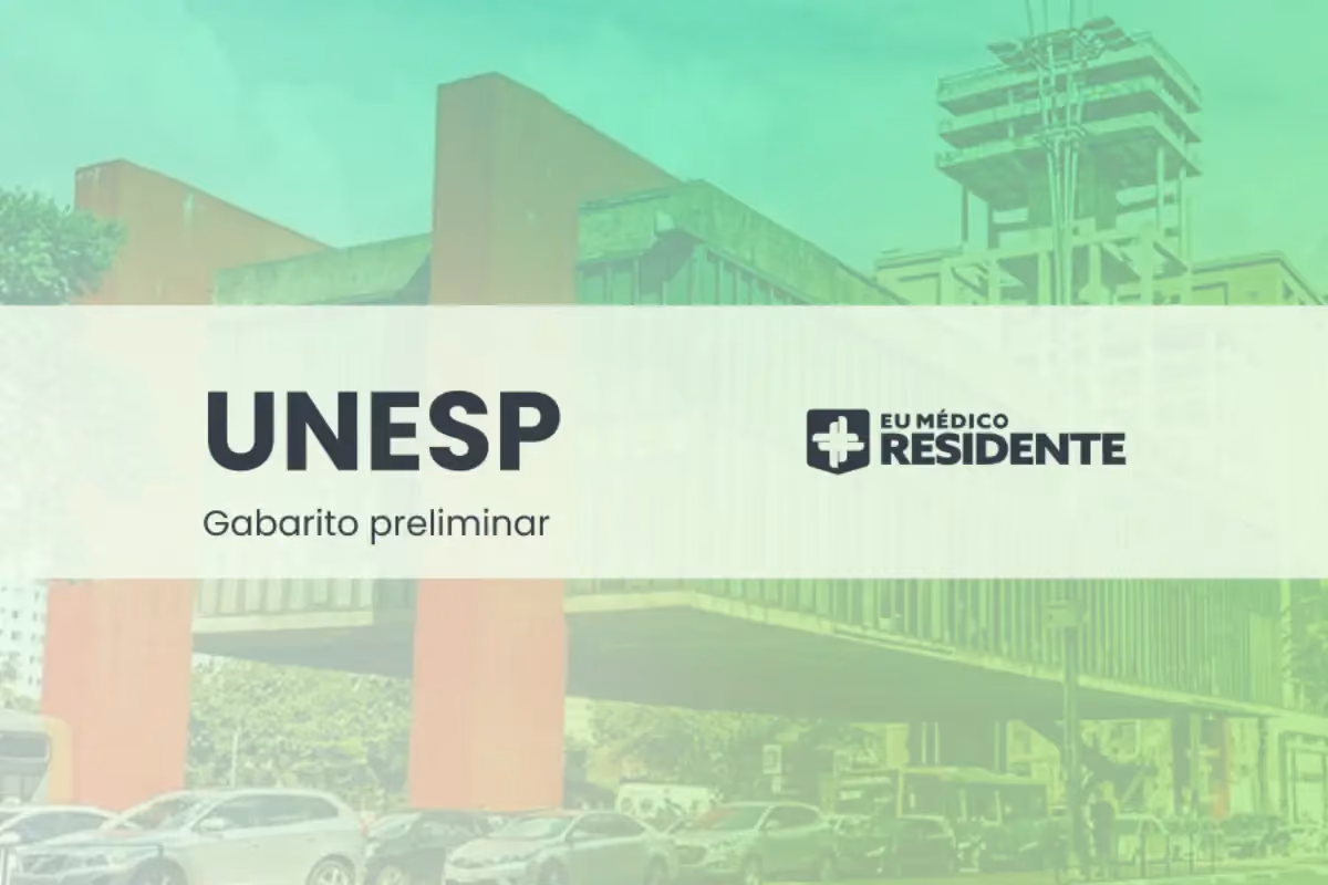 UNESP 2025: gabarito preliminar da residência médica e recurso