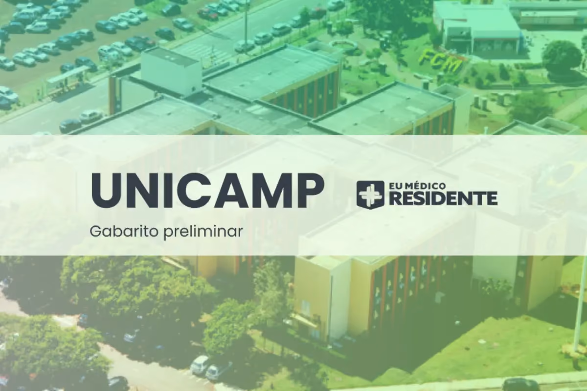 Residência médica UNICAMP 2025: gabarito preliminar, correção e recurso
