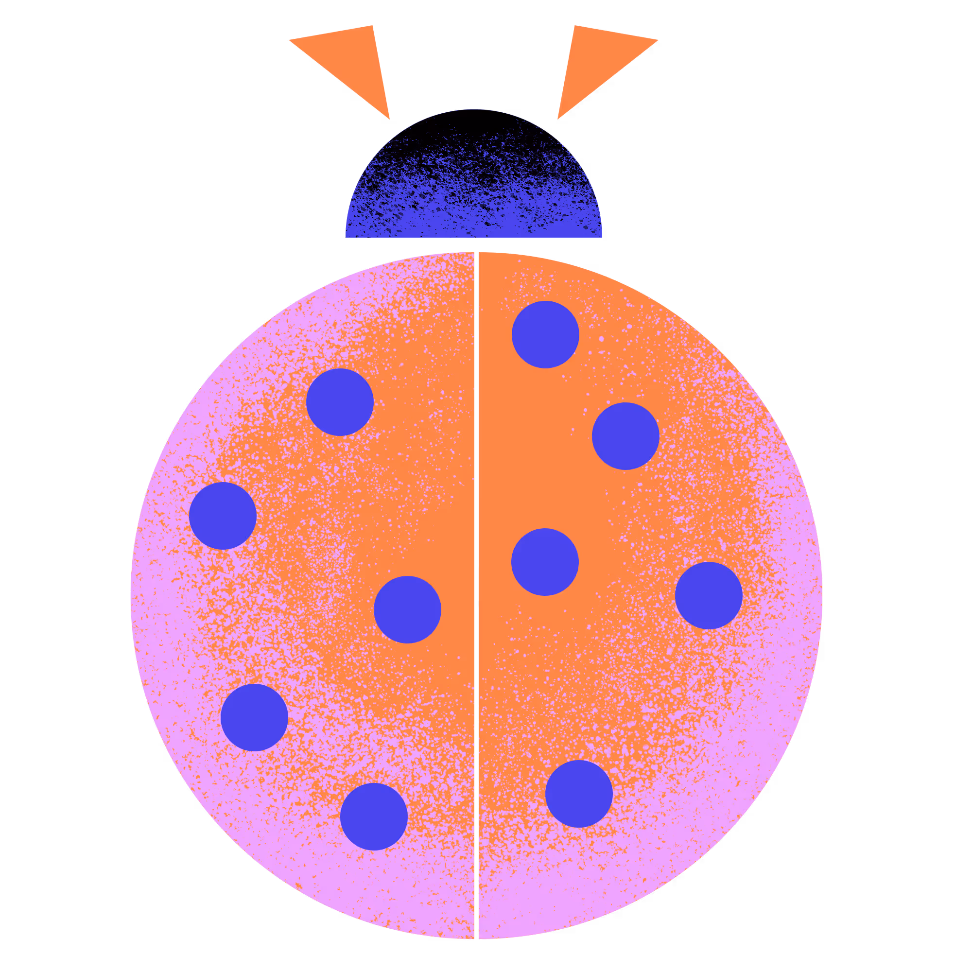 Abstract ladybug illustration — decorative