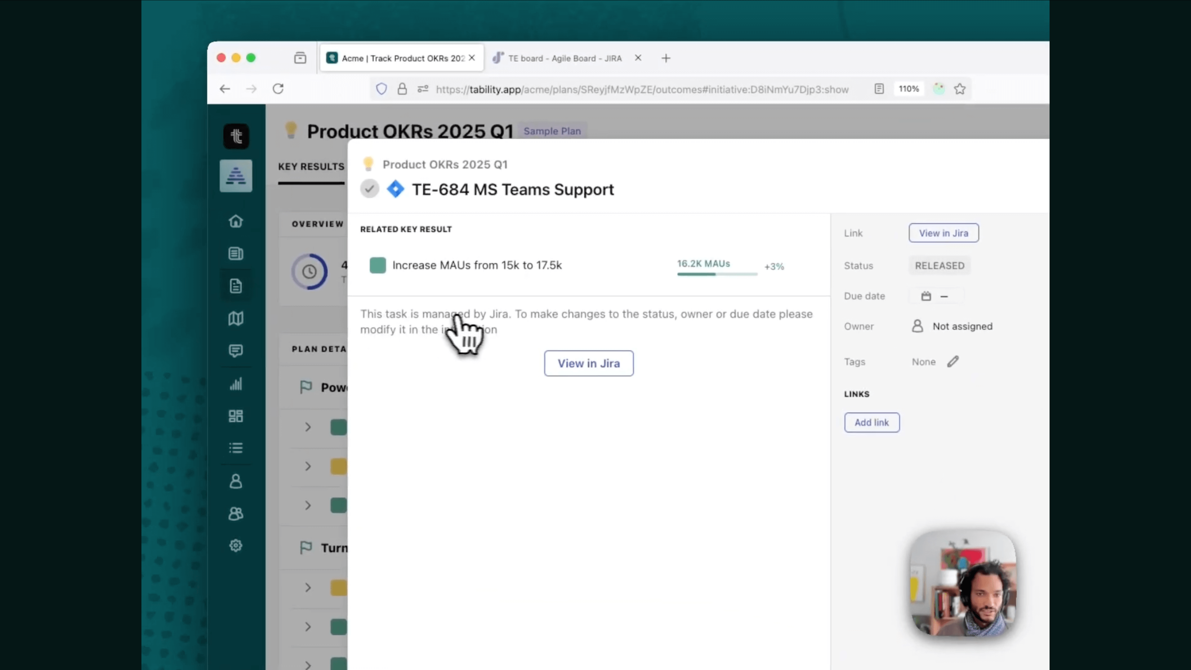 Connecting OKRs to your tools | Tability Integrations Overview