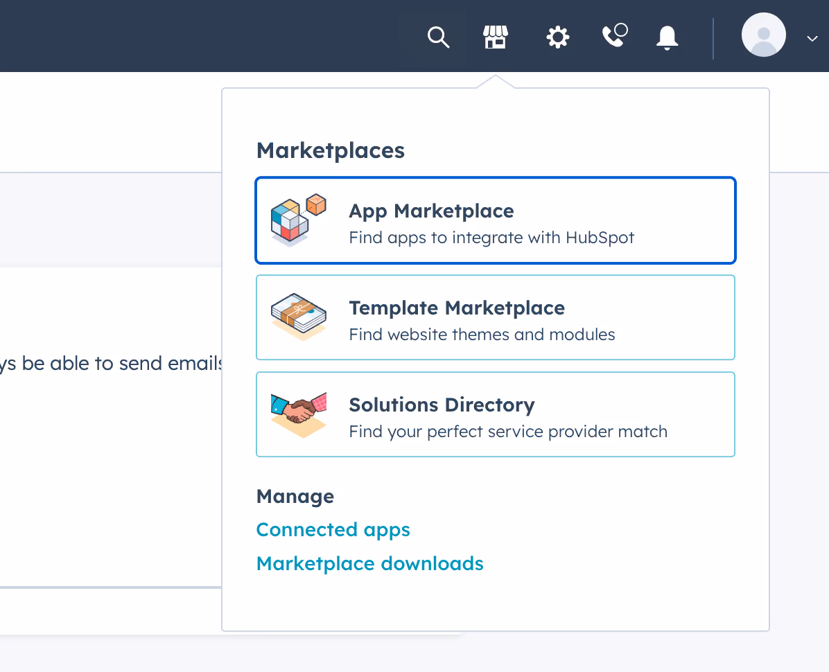 Hubspot Marketplace