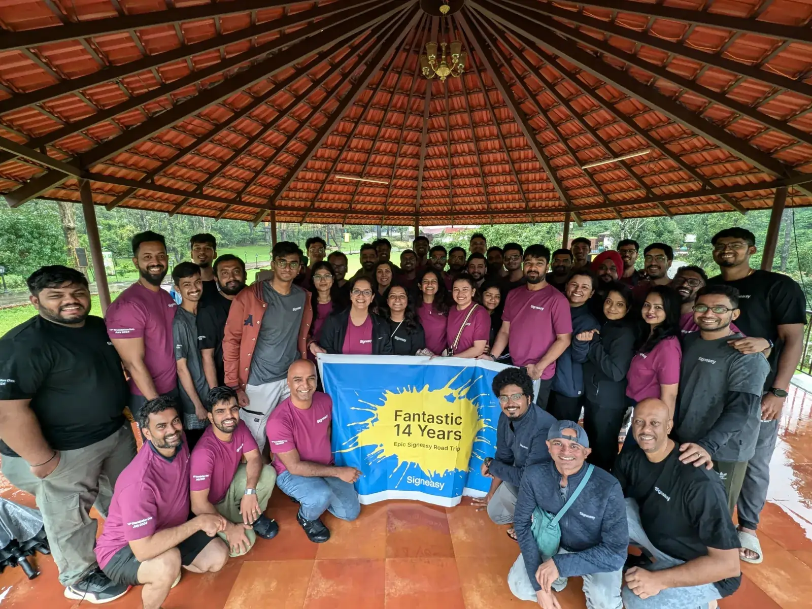 Signeasy team on 14th year anniversary 