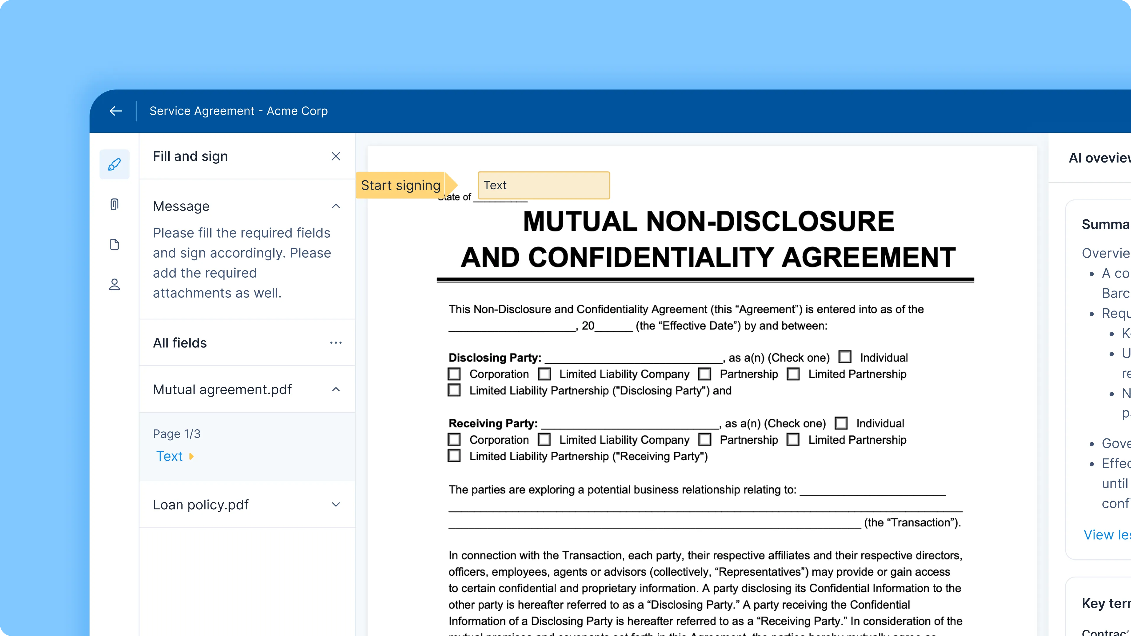 Electronic Signature Hero Image