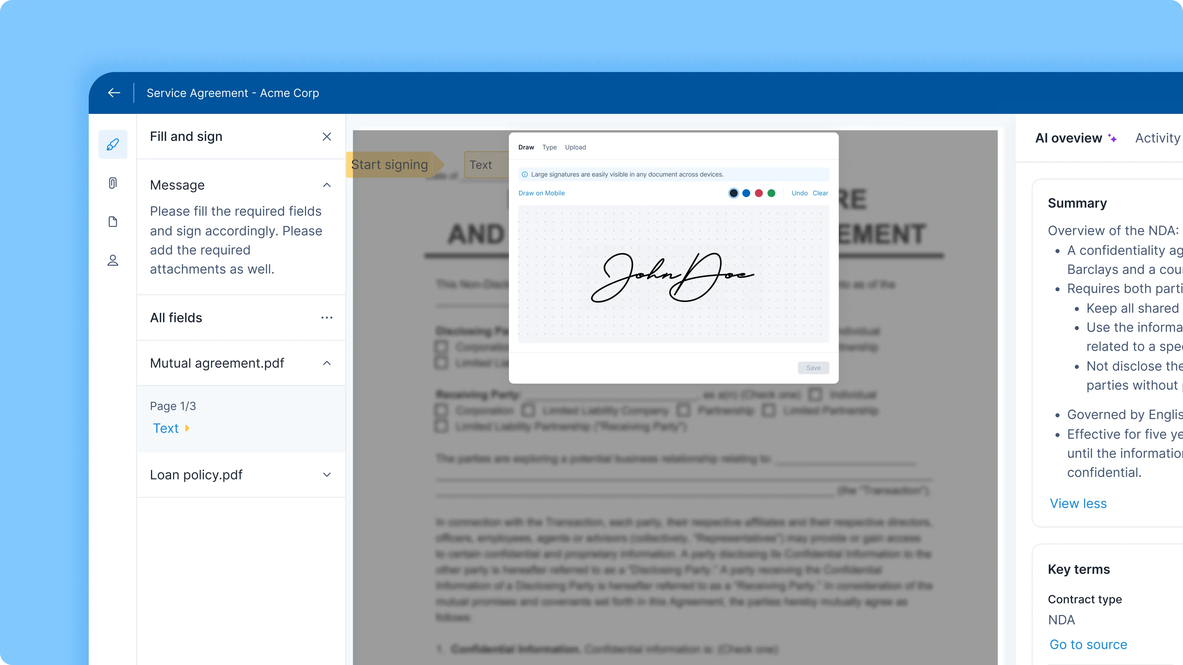 Electronic Signature Hero Image