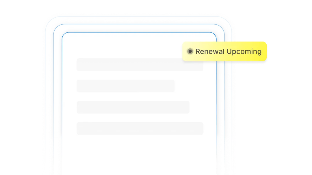 Never miss renewals