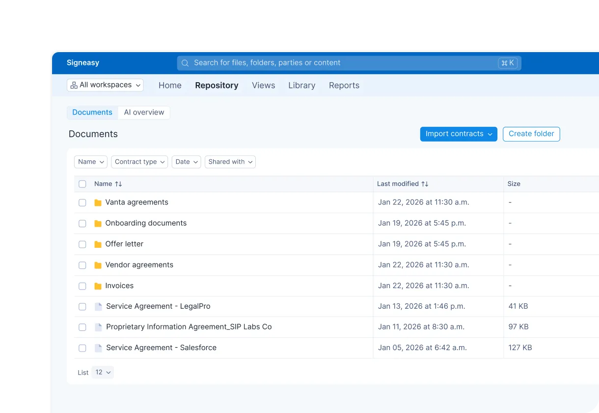 Contract Repository