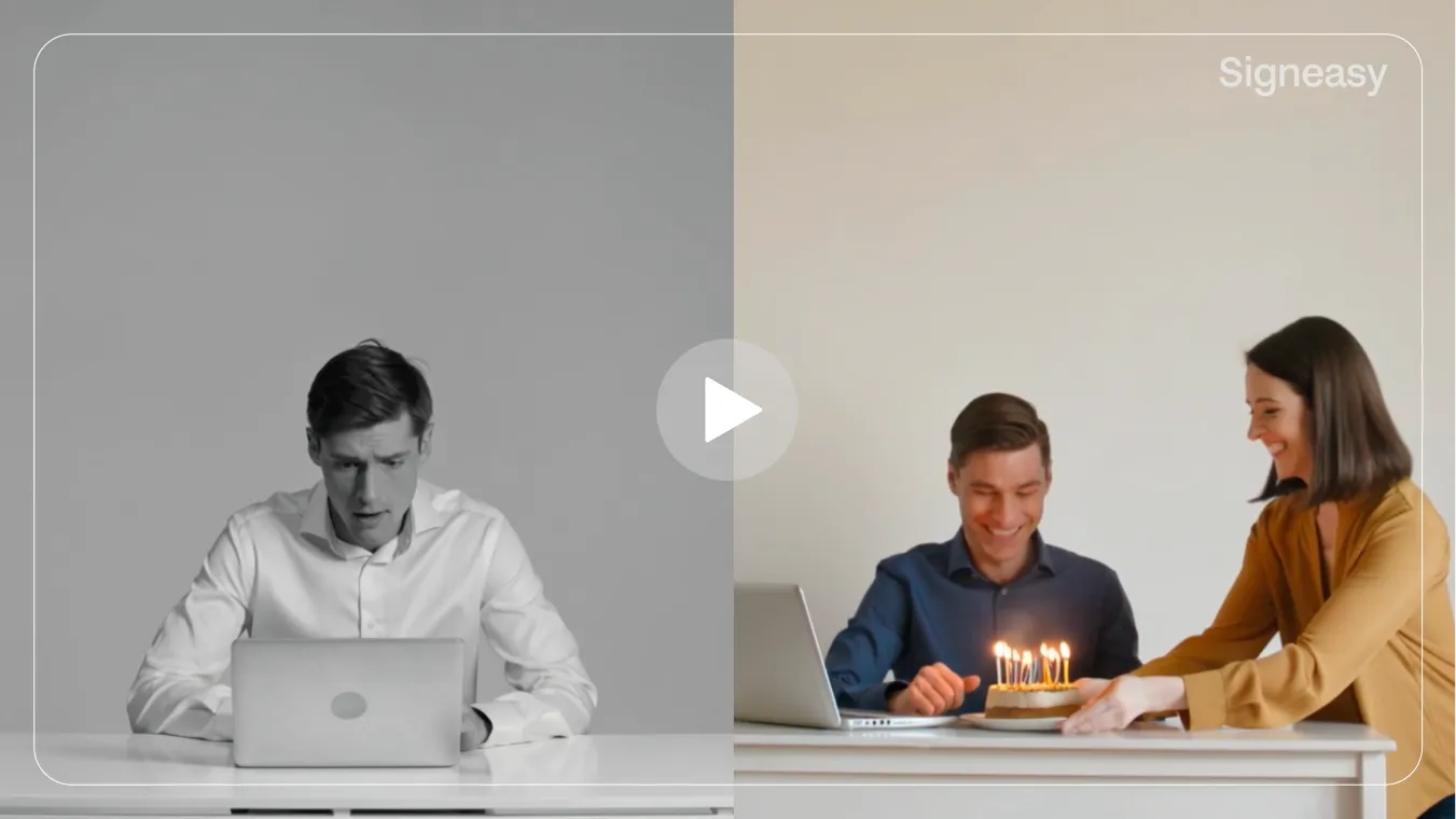 Video showing manual contract management vs Intelligent contract management 