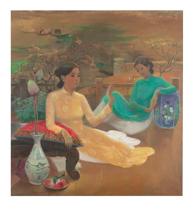 NGUYEN PHUOC (VIETNAM, B. 1943) SAIGON SCHOOL OF APPLIED ARTS (1960) THE NATIONAL UNIVERSITY OF FINE ARTS OF HO CHI MINH CITY