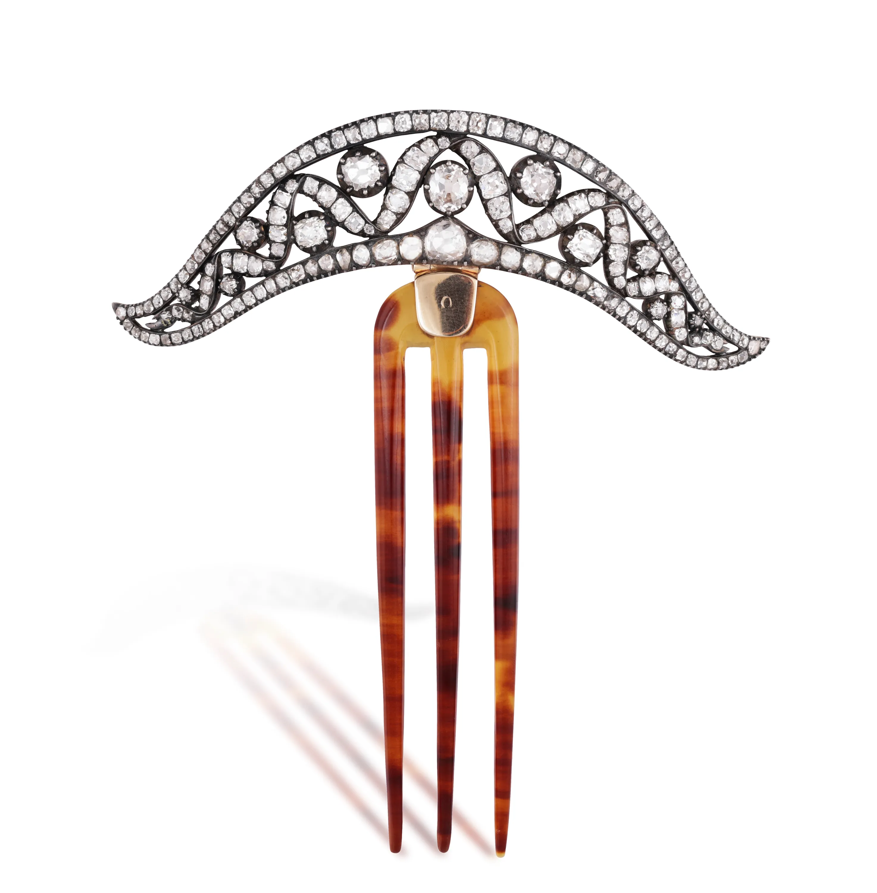A MID-19TH CENTURY DIAMOND HAIR ORNAMENT, CIRCA 1860
