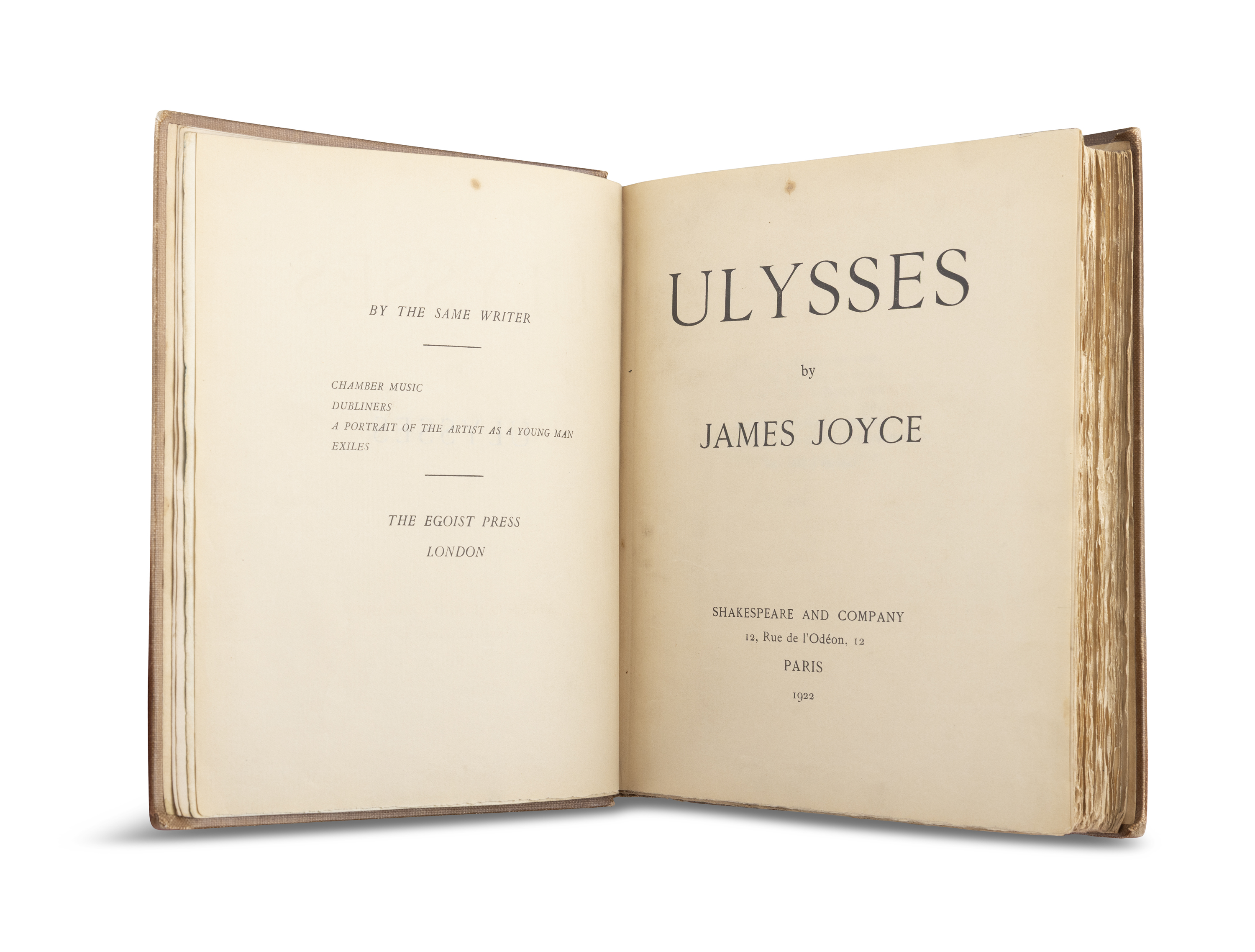 First Edition of Ulysses to be offered at auction at Adam's