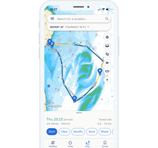 sailing route planner