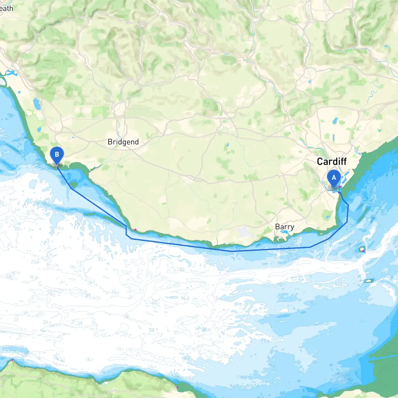 Cardiff to Porthcawl