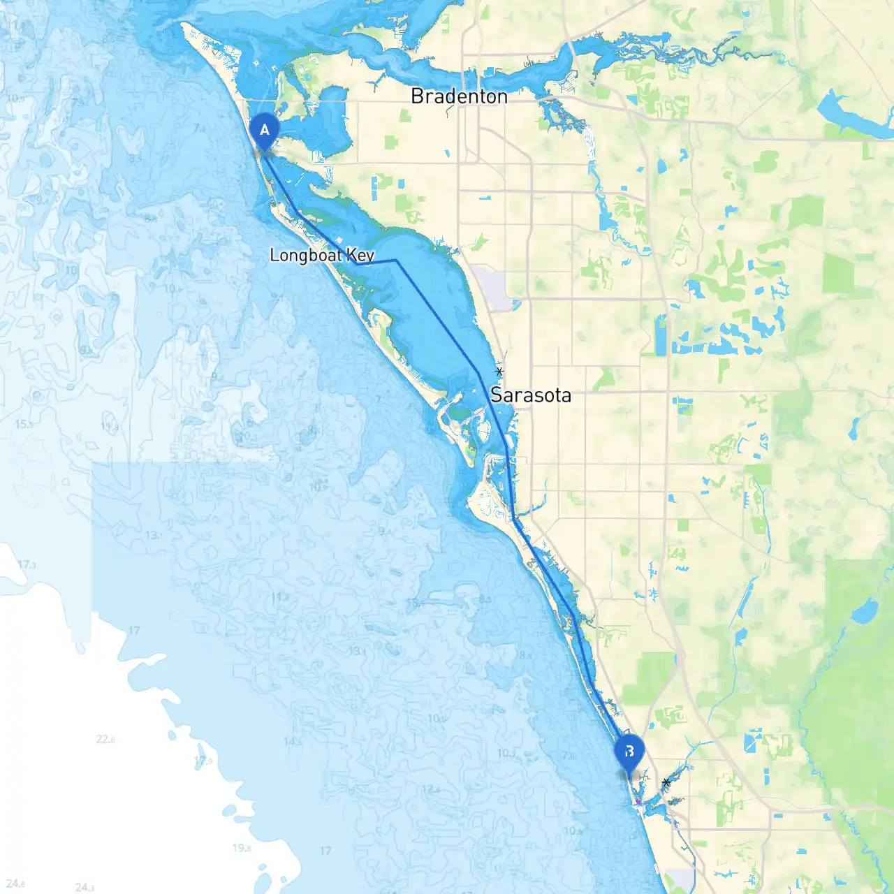 Bradenton Beach to Nokomis