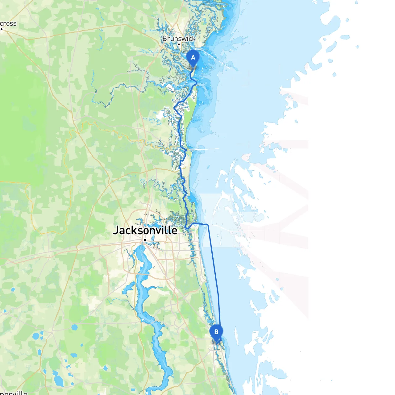 Jekyll Island to St Augustine