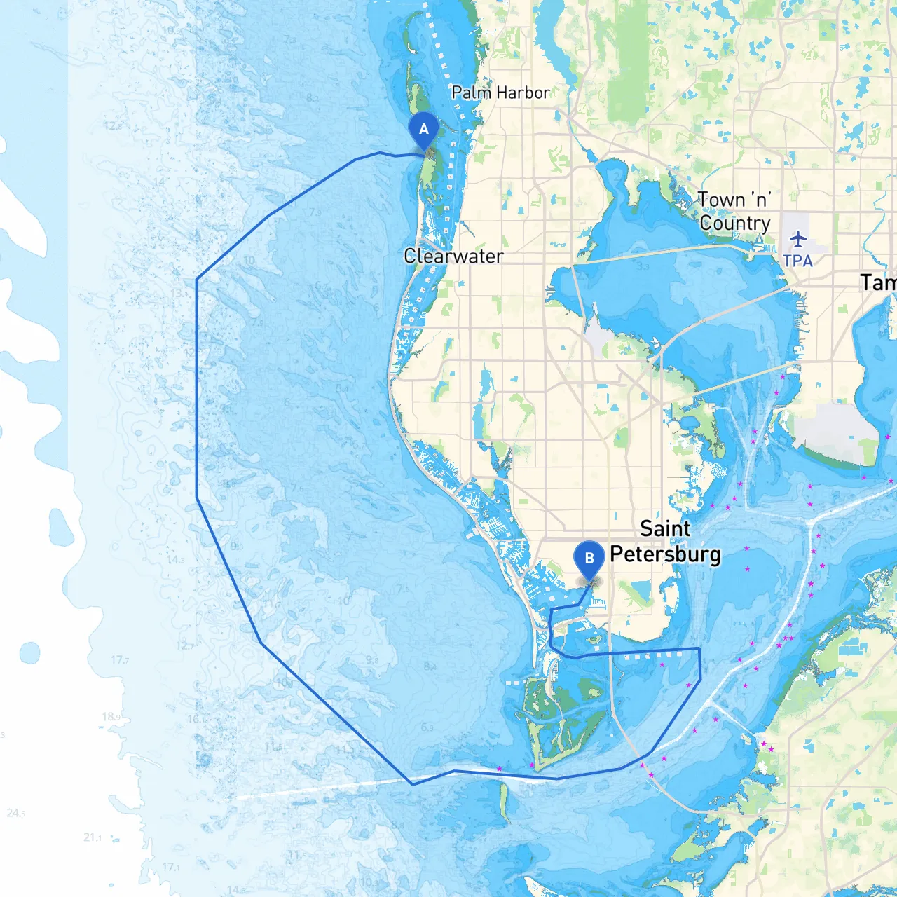 Clearwater to Gulfport