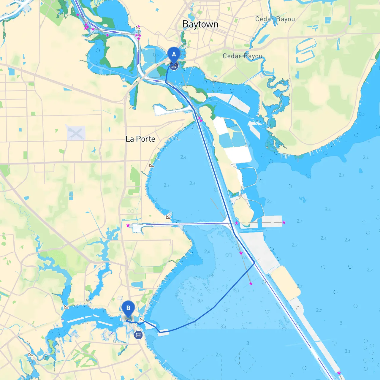 Baytown to Seabrook