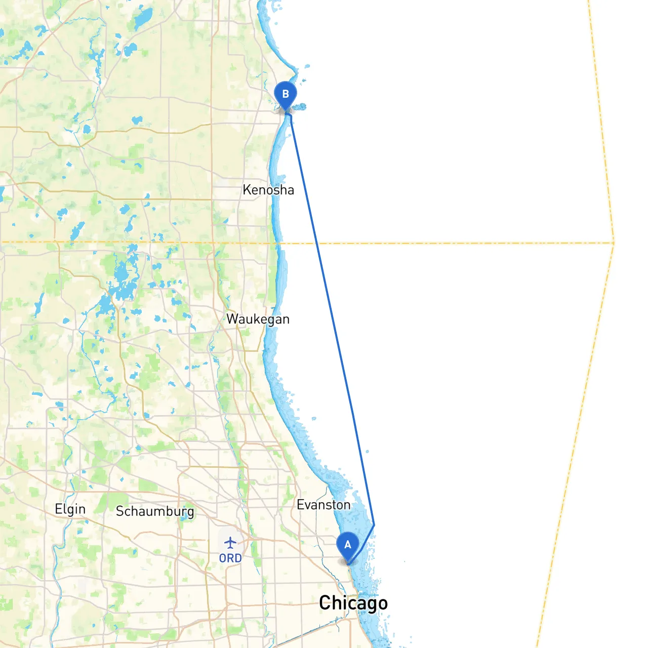 Chicago to Racine