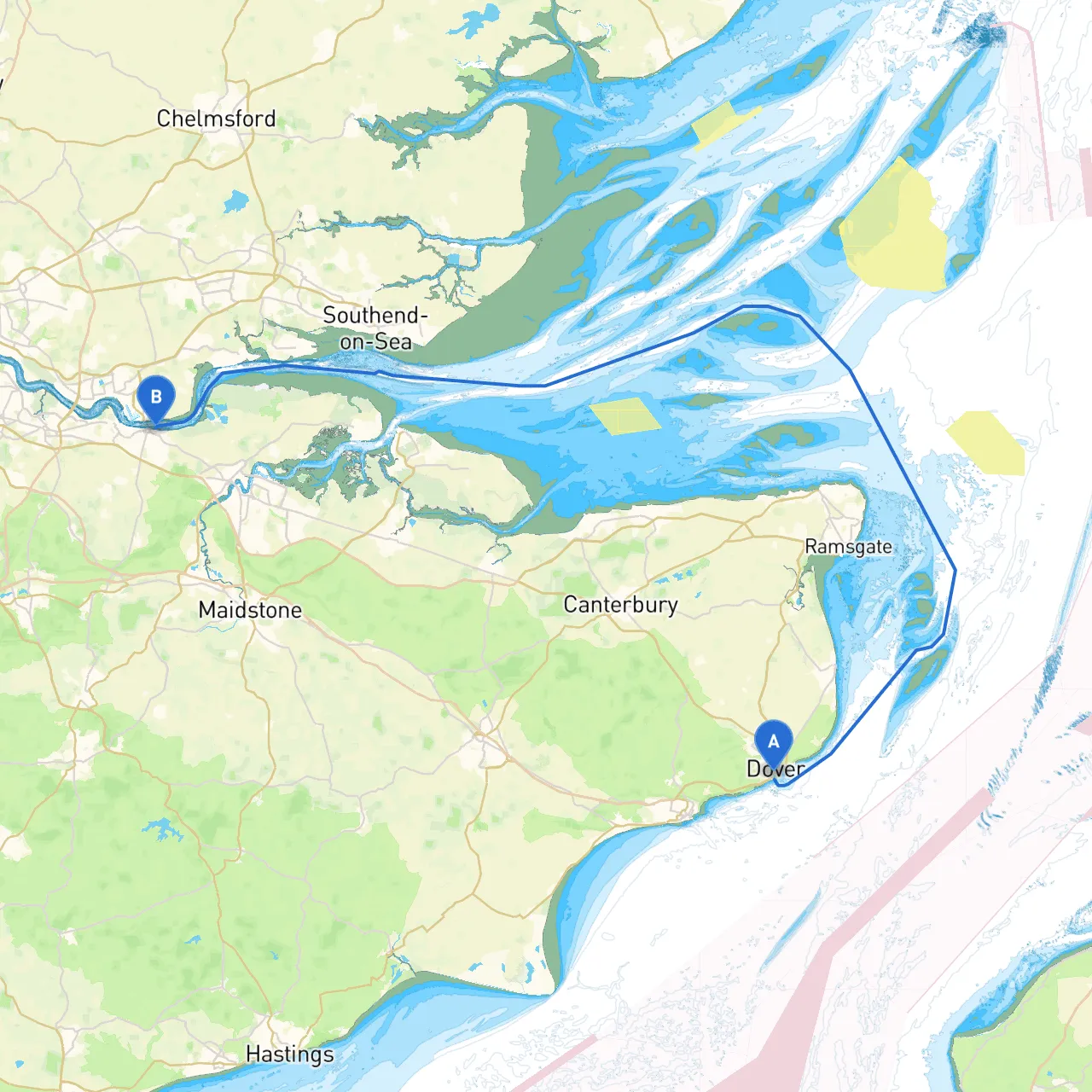 Dover to Gravesend