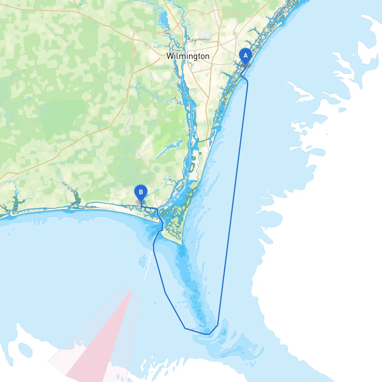 Wrightsville Beach to Oak Island