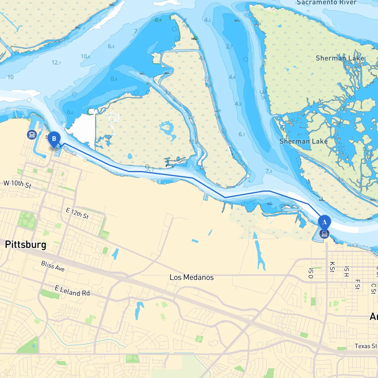Antioch to Pittsburg