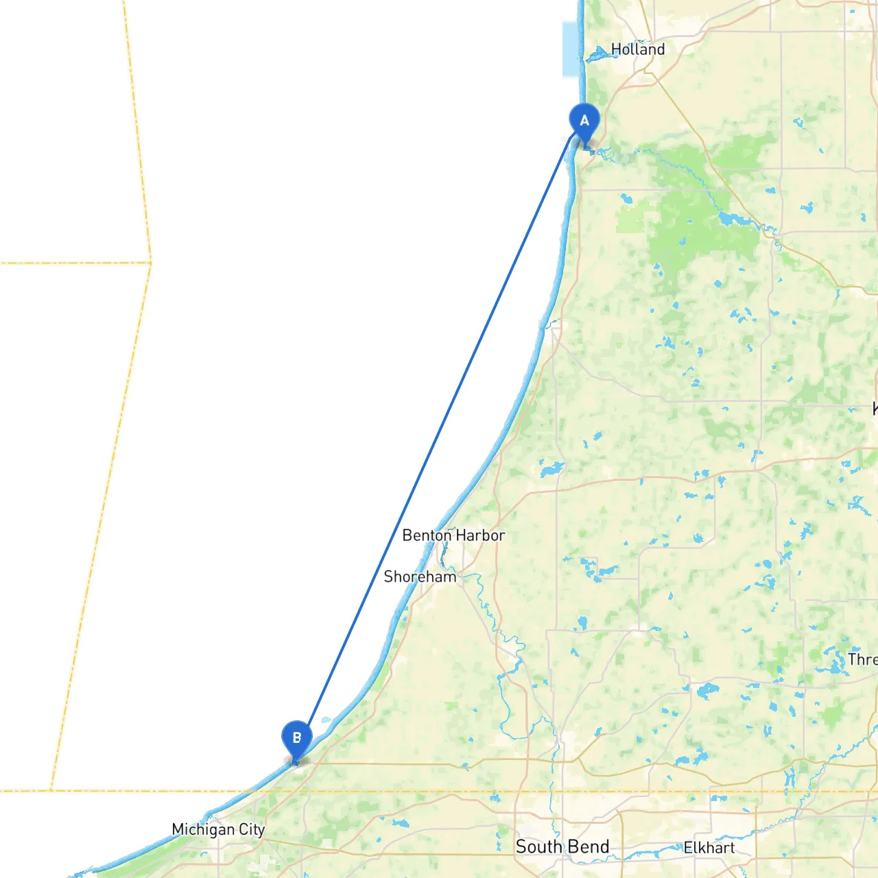 Saugatuck to New Buffalo