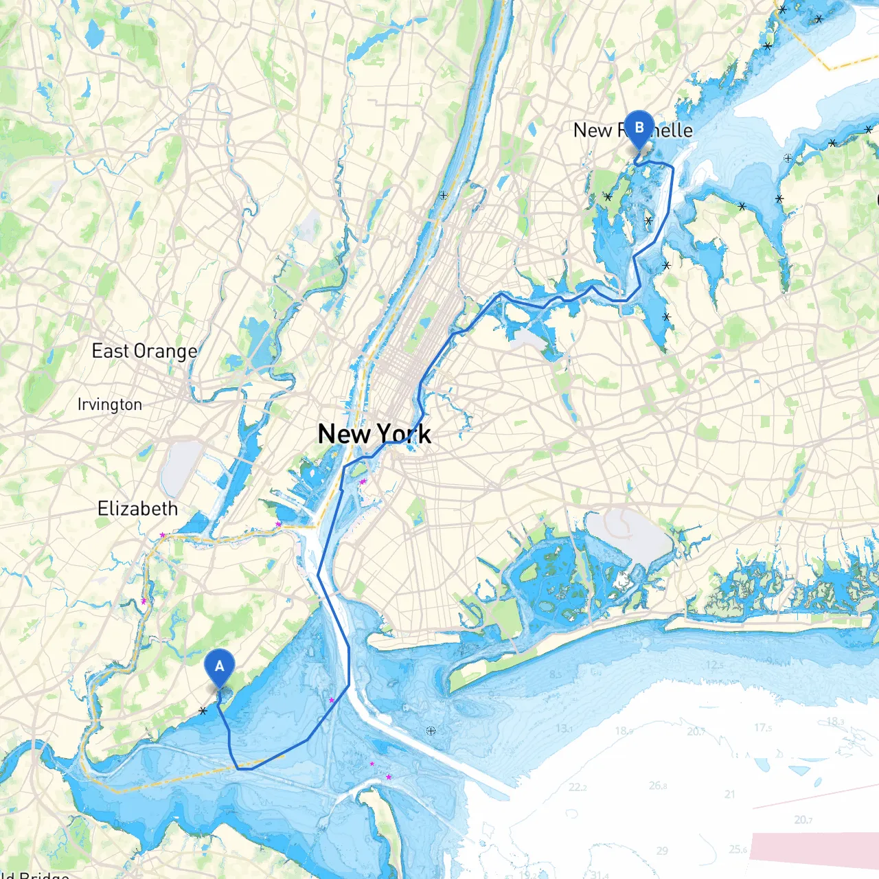 Staten Island to New Rochelle