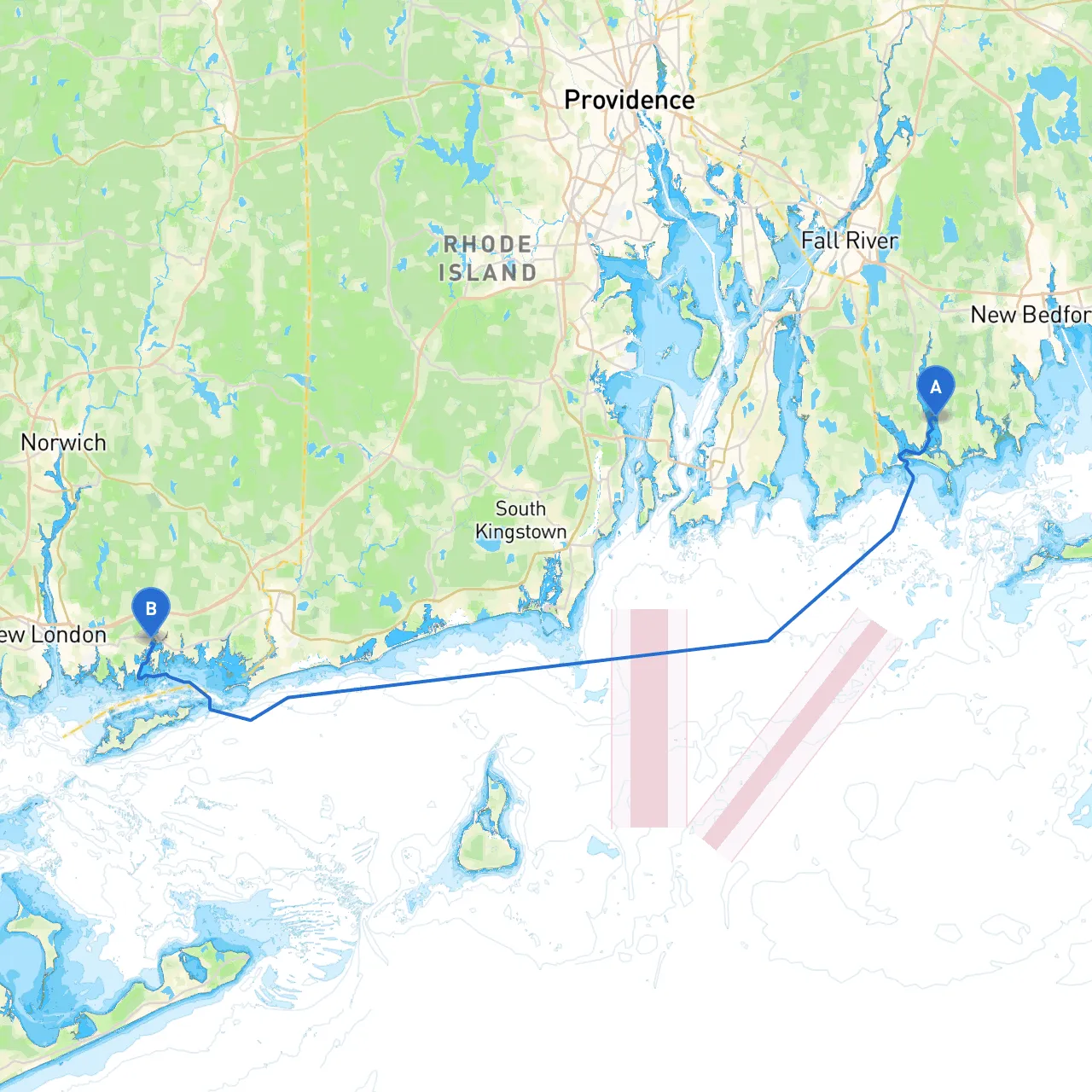 Westport to Mystic