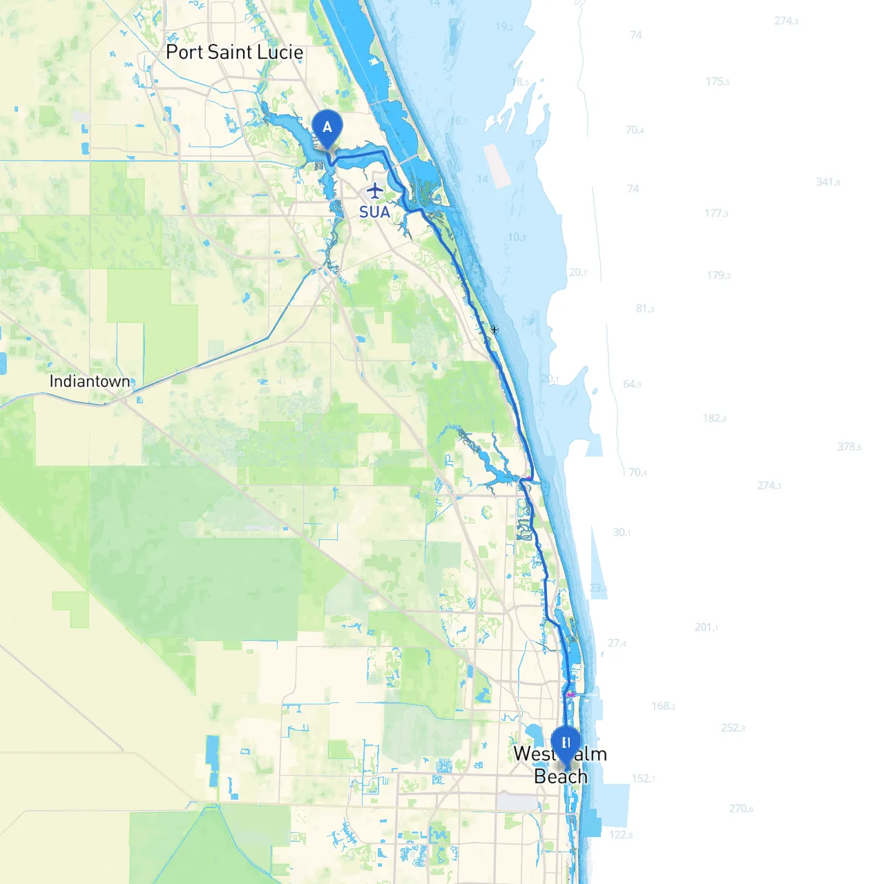 Stuart to West Palm Beach