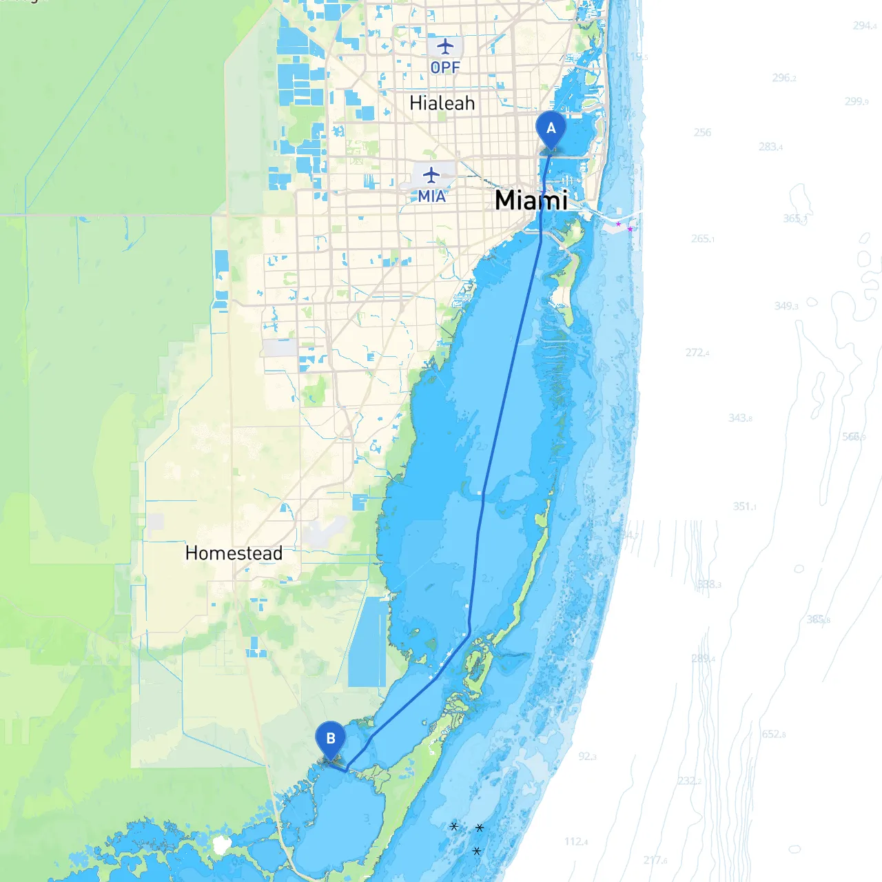 Miami to Florida City