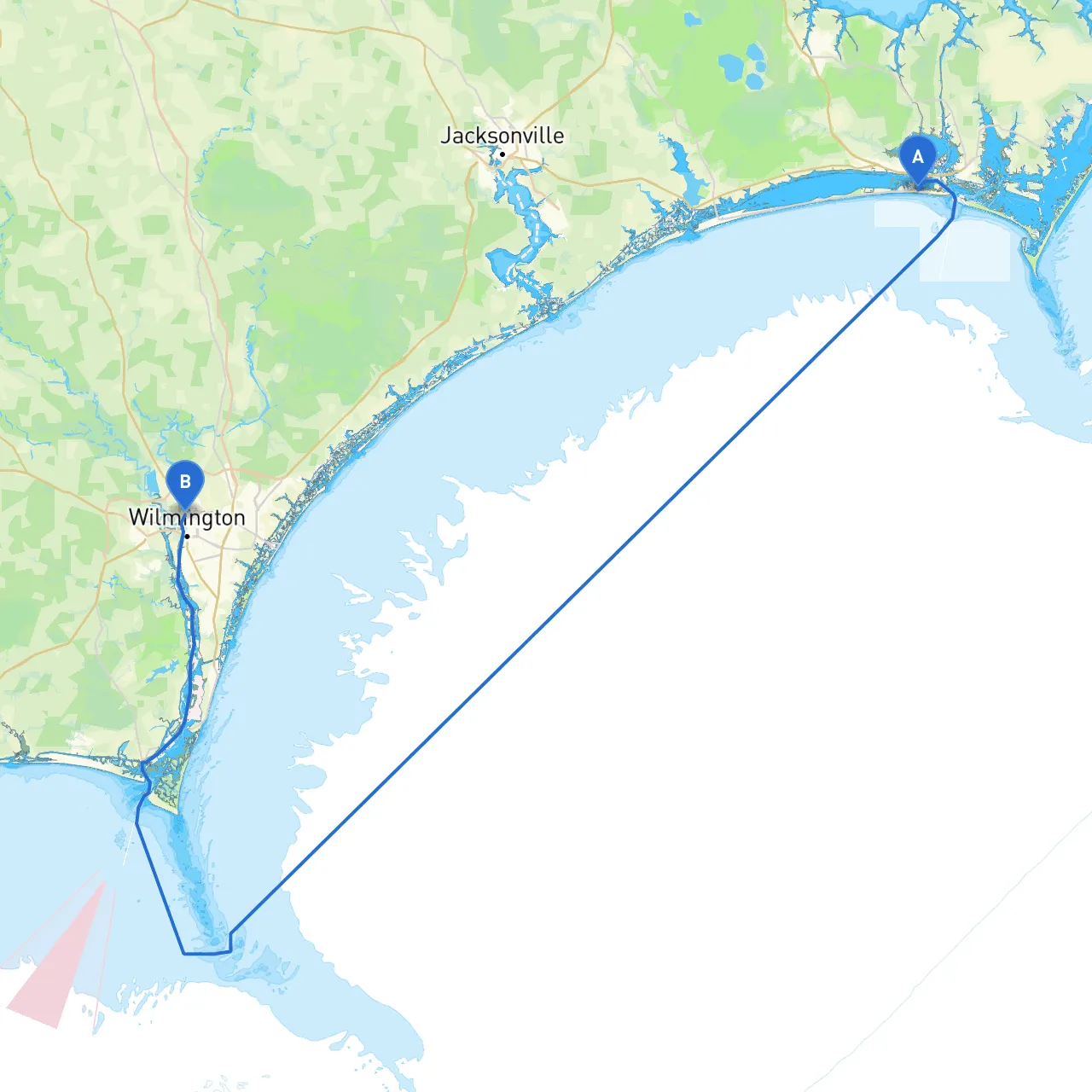 Atlantic Beach to Wilmington