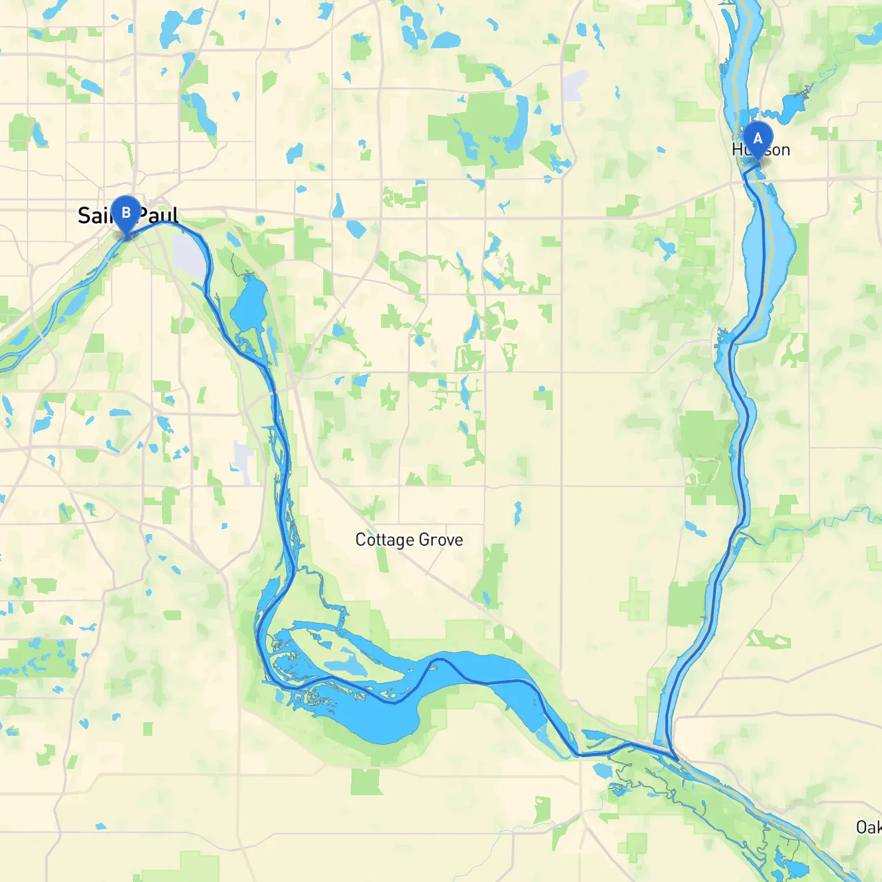 Hudson to St. Paul