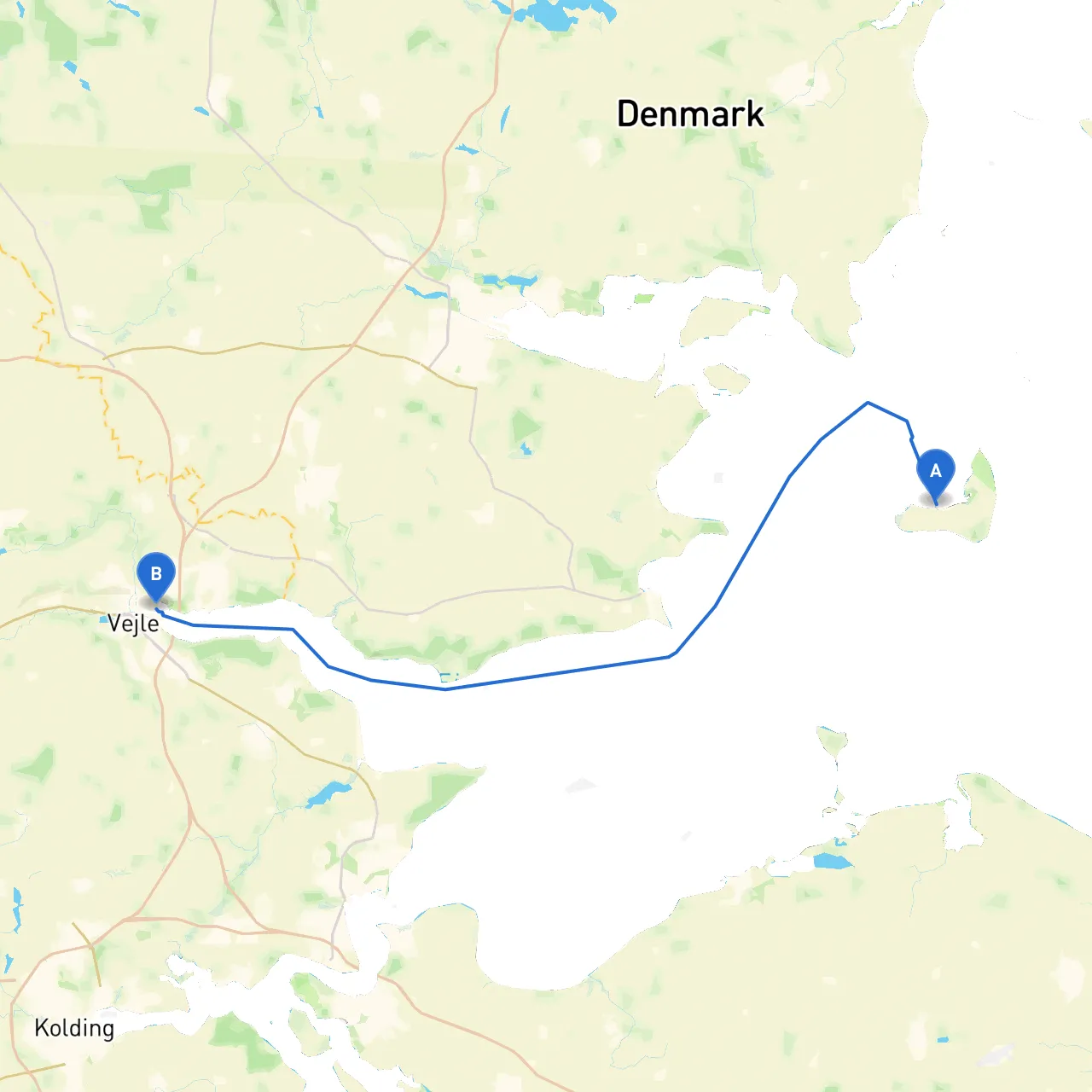 Horsens to Vejle