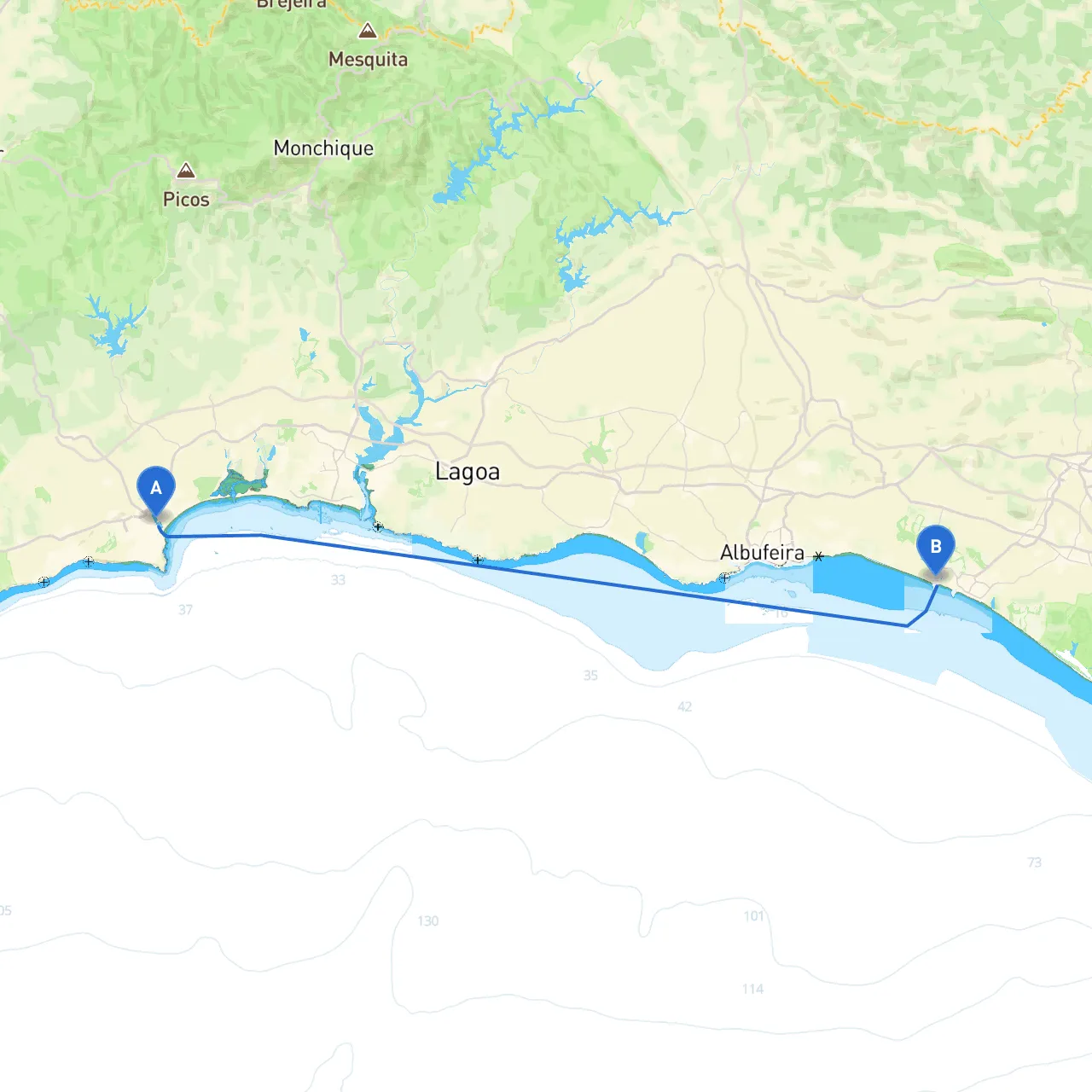 Lagos to Quarteira