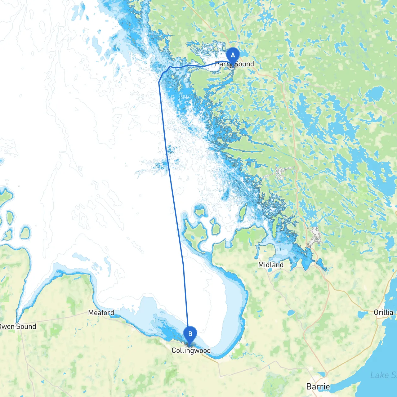 Parry Sound to Collingwood