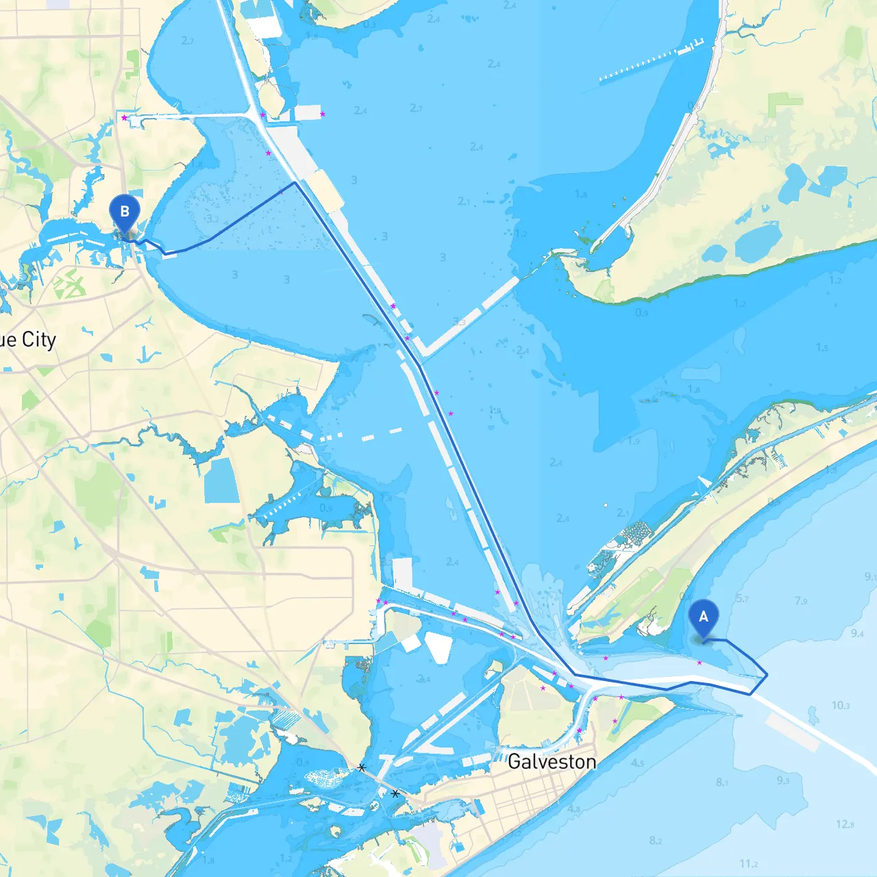 Galveston to Seabrook