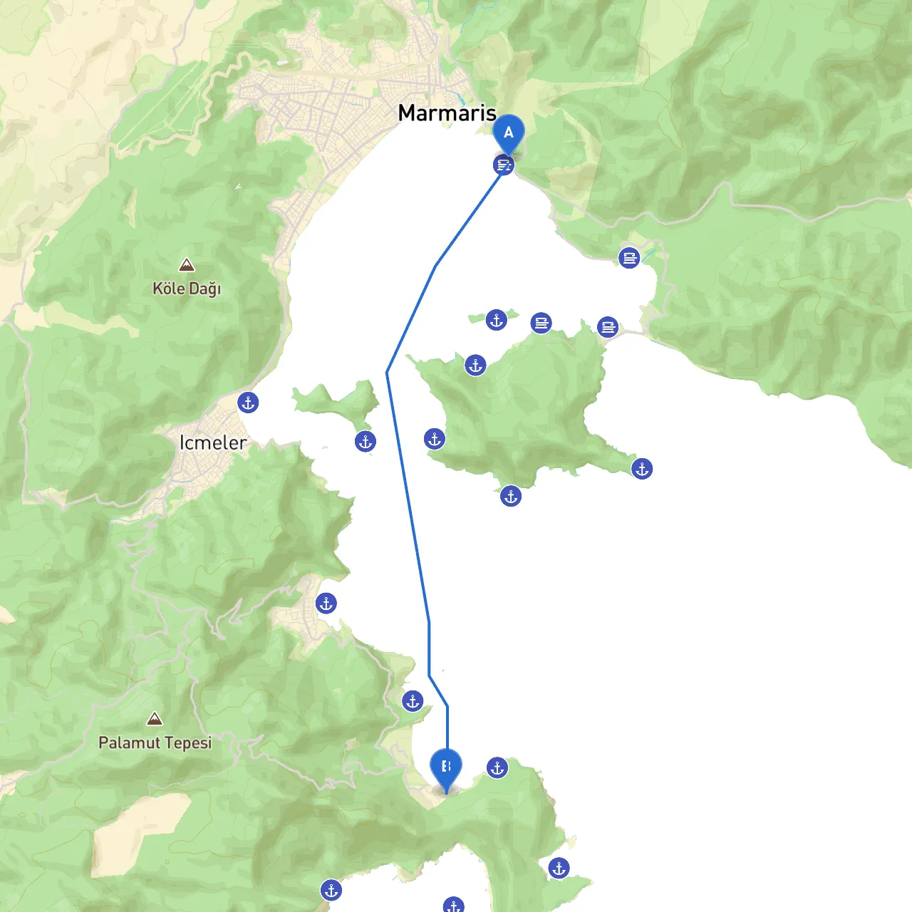 Marmaris to Mugla
