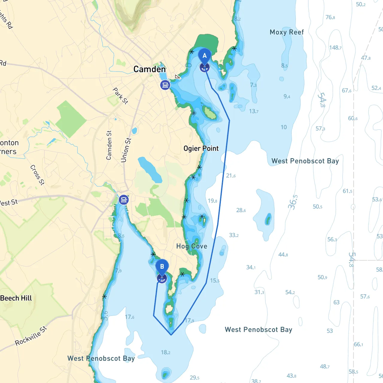 Camden to Rockport