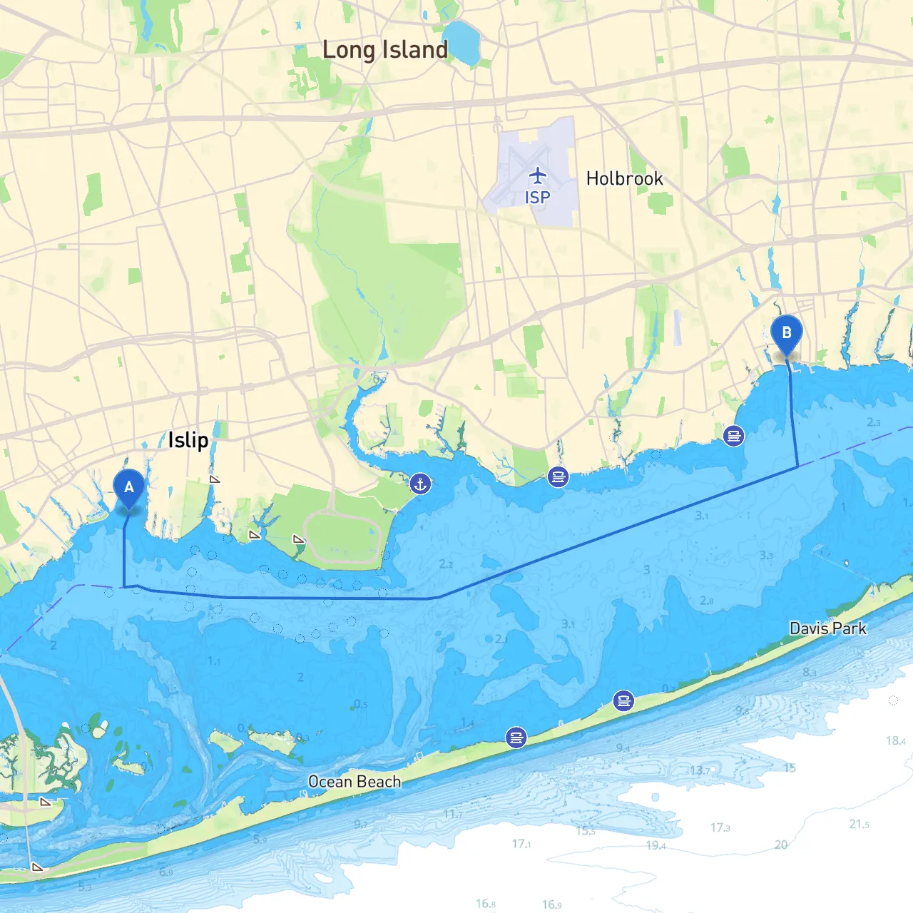 Islip to Patchogue