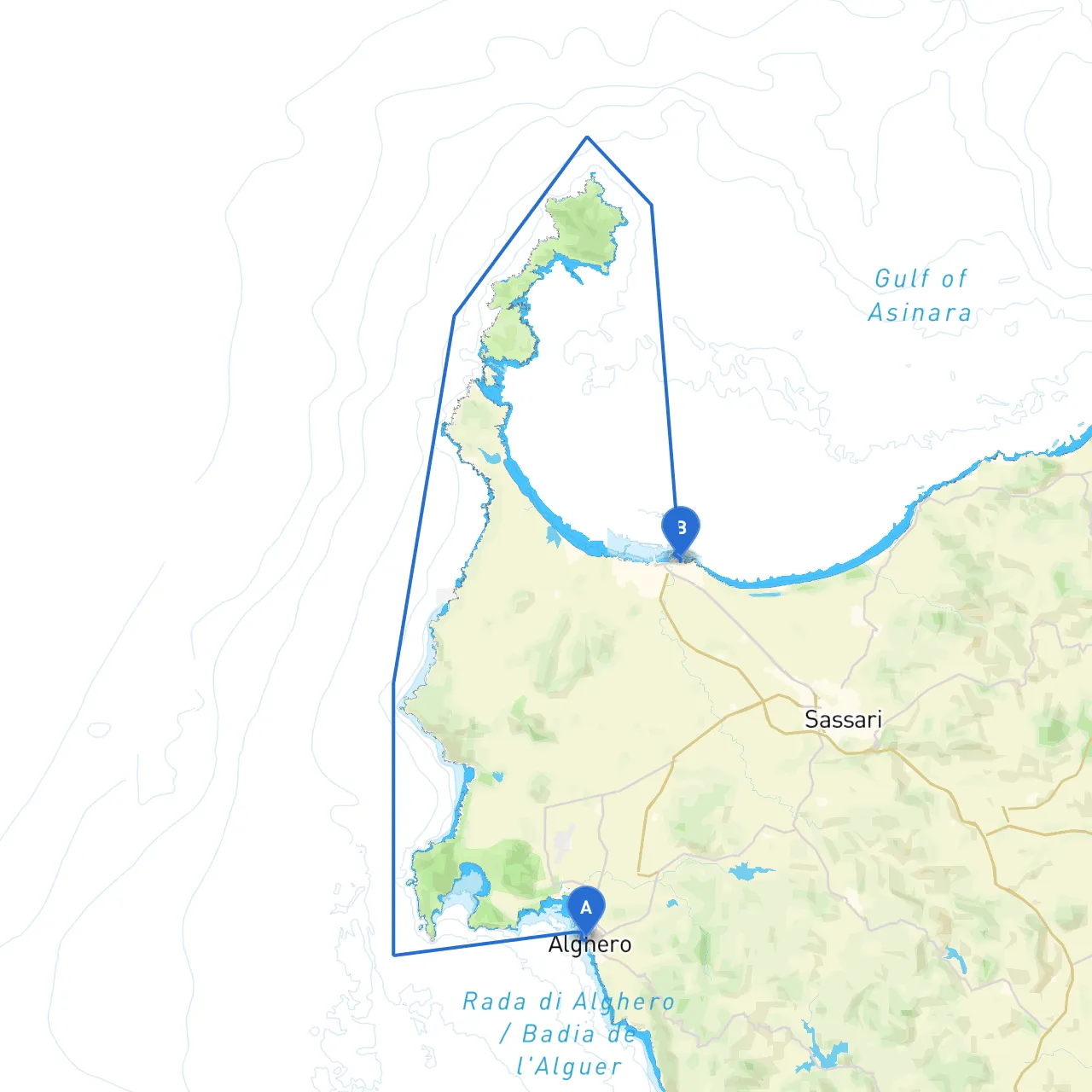 Alghero to Porto Torres