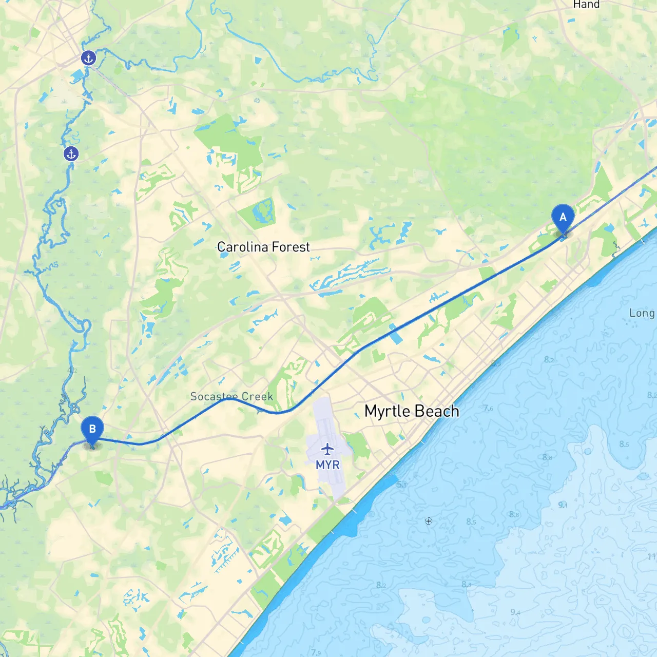 Myrtle Beach to Myrtle Beach