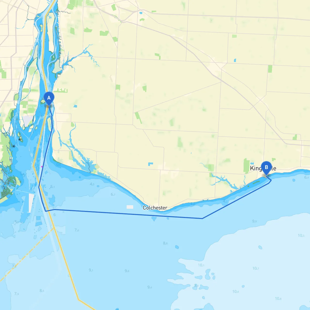 Amherstburg to Kingsville